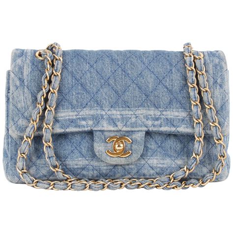 chanel denim classic flap|chanel denim bag vintage.